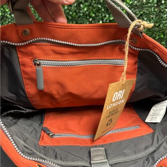 ORI London TRAFALGAR TOTE IN ROOIBOS - Picture 9 of 12